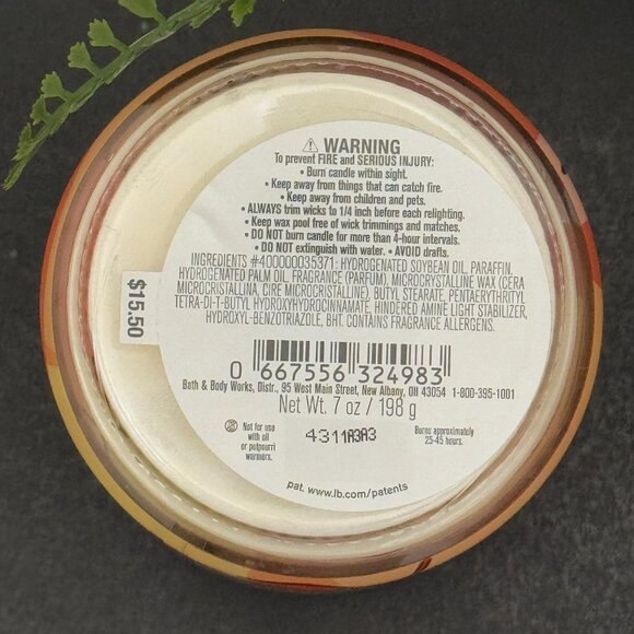 BBW Mango Mai Tai Bath & Body Works Mason Jar Single Wick Candle - Picture 10 of 10